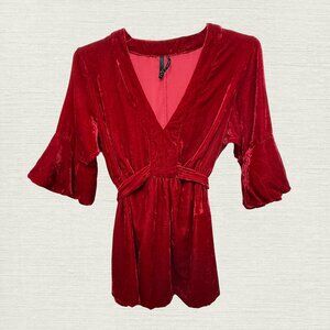 vintage Old Navy crushed velvet tunic top RARE